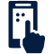 touch device icon illustration